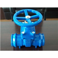 856-F (DIN) Ductile iron resilient seat gate valve NRS flanged ends