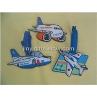 Airplane Shape PVC Luggage Tag