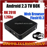 Android 2.3 TV,Google TV Box 512MB 4GB HDMI AV Lan Android Market 1080p HD Player