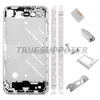 Apple iPhone 4 Pink Diamond Middle Plate Housing Faceplates Silver