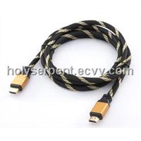 Braided HDMI cable