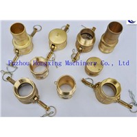 Brass hose coupling