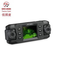 Car black box with dual  wide angle,dual rotatable camera with GPS logger
