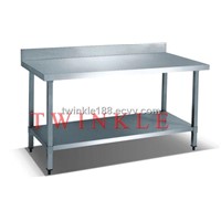 Commercial Stainless Steel  Work Bench with Splashback (HWT-2-66SP)