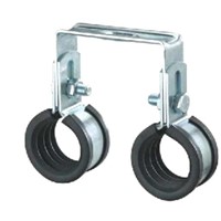Dopple pipe clamp with EPDM
