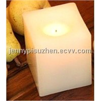 Flameless wax LED candle