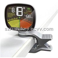 Full screen LCD display clip-on tuner