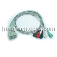 GE-Ohmeda 5L ECG Trunk cable with leads