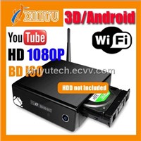 High Quality HD media player Andoird 2.2 3D Full HD 1080p HDMI 1.4Realtek 1186