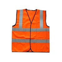 High visibility reflective safety vest