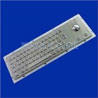 Kiosk keyboard,Industrial keyboard with trackball,Stainless steel keyboard