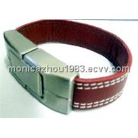 Leather series bracelet style usb flash drive