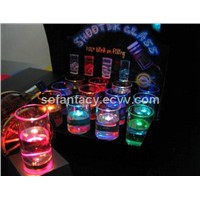Liquid actived led shot glass