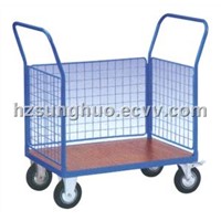 Logistic trolley|Double layers Blue logistic trolley