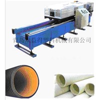 PE,PVC Double walls corrugation pipe production line