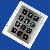 Panel mount rugged numeric backlight keypad with 12 back-lit/illuminated keys