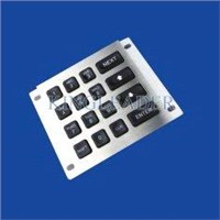 Panel mount rugged numeric illuminated keypad with 16 back-lit keys MKP100-16BL