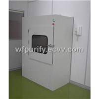 Pass box with air shower