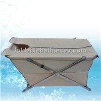 Portable folding simple bath bucket