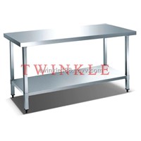 Practical Commercial Work Table with Under Shelf (HMT-2-66S)