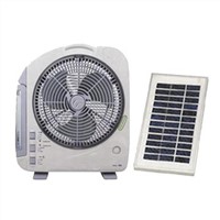 Rechargeable Box Fan with 4 to 8 Hours Working, Fluorescent Lamp/Spotlight