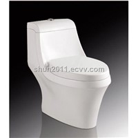 s-Trap Ceramic One Piece Siphonic Toilet