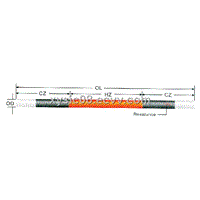 Silicon carbide heater tube GD-Type