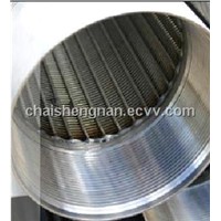 Slotted wire-wrapped sieve tubes and V-wire well screens