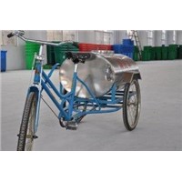 Stainless Steel Tricycle For cleaning street, Transport Garbage,waste