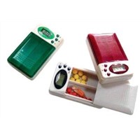 Two Compartments To Hold Pills Multiple Alarm Timer