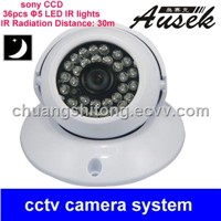 dome camera security camera with 36pc IR lights