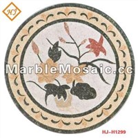 Flowers Marble Mosaic Medallions
