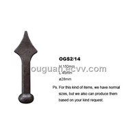 good quality wrought iron spear top