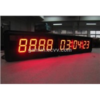 Red Custom Days Hours Time Countdown LED Clock