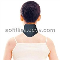 self-heating reinforced neck injury support belt