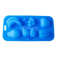 silicone ice tray in fruit