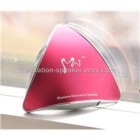 traiangle metal vibration speaker,compatible with pc/mobile
