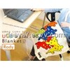 Printing coral USB Blanket