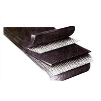 Heat resistant rubber conveyor belt