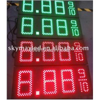 Low carbon LED gas price station display