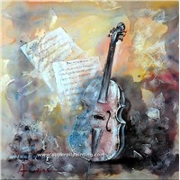 Mordern-Music Instrument oil painting