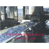 Oil resistant rubber conveyor belt.