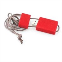 Red Wooden USB Flash Memory Drives