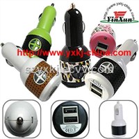 Double USB Car Charger for iPad iPod iPhone
