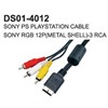 Sony PS Playstation Cable Sony RGB 12P (Metal Shell)  to 3 RCA