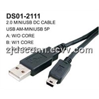 USB AM-MINI USB 5PIN Cable