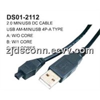 USB Am-Mini USB - 4P-A Type
