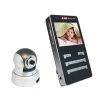 2.4G wireless baby monitor, receiver with controllable camera