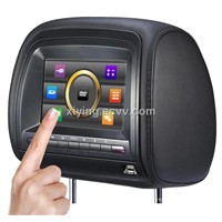 7 inch headrest dvd player with touch screen