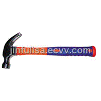 American type claw hammer with plastic-coating handle